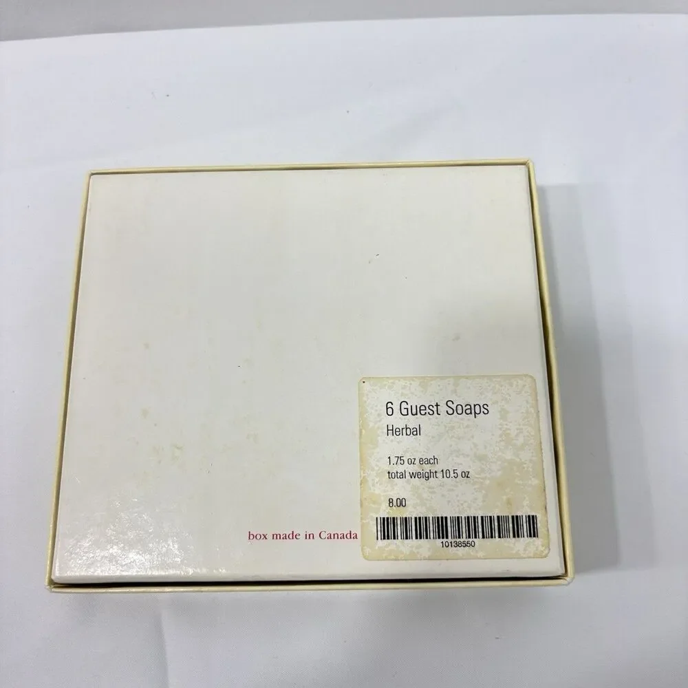 Vtg Lord & Taylor Set of 5 Guest Triple Milled Bath Soaps Herbal 10.5oz Boxed